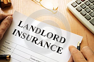 Landlord insurance. photo