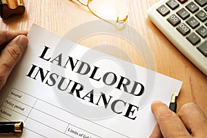 Landlord insurance.