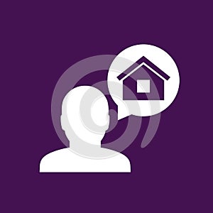 landlord or owner icon, vector