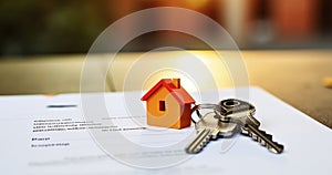 Landlord and Tenant Seal an Assured Shorthold Agreement with Exchange of House Keys