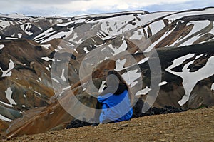 Landmannalaugar national mountain in Iceland