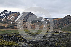 Landmannalaugar national mountain in Iceland