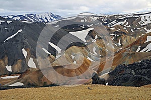 Landmannalaugar national mountain in Iceland