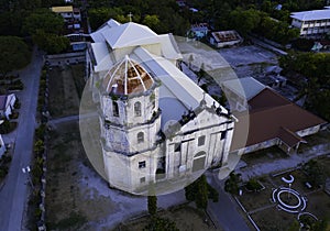 Landmark of Aerial view in The Immaculate Conception Church Of Oslob - Lola Cebu, Philippines photo
