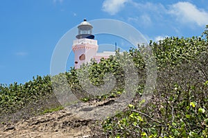 Landmark Arecibo Lighthouse Atop Headlands photo