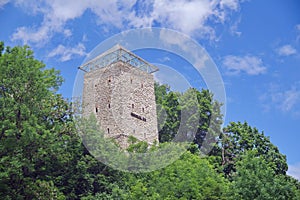 Landmark attraction in Brasov, Romania. Black Tower