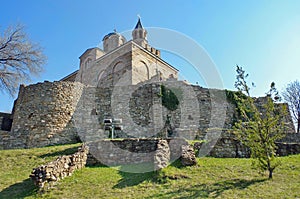 Landmark attraction in Veliko Tarnovo, Bulgaria. Patriarchal Cathedral of the Holy Ascension of God in Tsarevets fortress