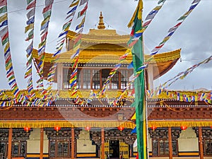 Landmark Buddhist temple in the northern Indian city of Leh