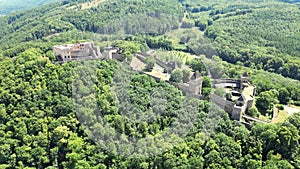 Landmark of Helfstyn Castle. Helftyn Castle overlooking. Located Czech republic