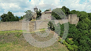 Landmark of Helfstyn Castle. Located in Czech republic