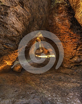 Landmark Known as The Caverns at Chiricahua Nati