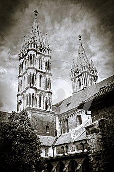 Landmark Naumburg cathedral in Germany Europe