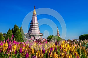 Landmark pagoda in doi Inthanon national park at Chiang mai.