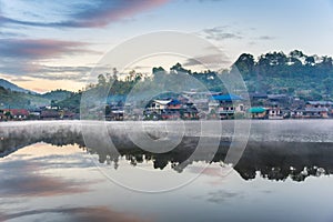 Landmark of Rak Thai Village in Mae Hong Son,Thailand.