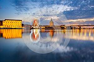 Landmark scene of Toulouse, France