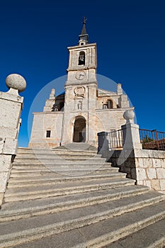 Stairs to Collegiate of San Pedro in Lerma village photo