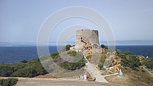 The landmark tower of Santa Teresa di Gallura, Sardinia, italy