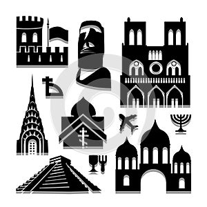 Landmark travel icon great for any use. Vector EPS10.