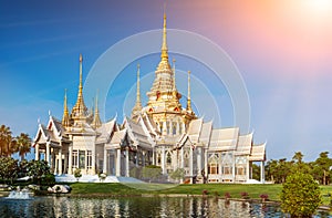 Landmark wat thai Temple at Wat None in Nakhon Ratchasima province.