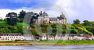 Landmarks of France- Chaumont-sur-Loire caste,Loire Valley,France. photo