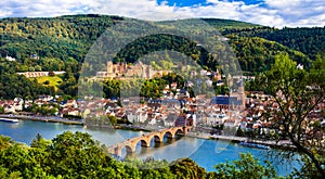 Landmarks of Germany ,Heidelberg medieval town.