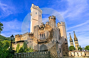 Landmarks of Germany,medieval castle Stolzenfels