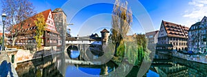 Landmarks of Germany - old town Nurnberg , Bavaria