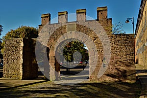 Landmarks of Scotland - Old Wall in Dundee