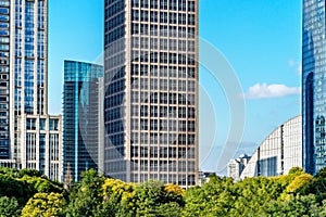 Landmarks of Shanghai,group of modern business buildings