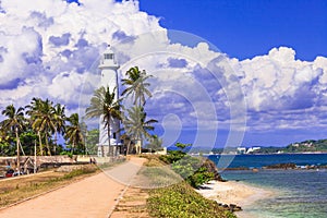 Landmarks of Sri - Lanka - lighthouse in Galle fort, south of island