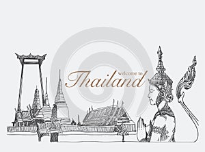 Landmarks in thailand, photo