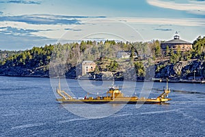 Landmarks of Vaxholm, Stockholm archipelago, Sweden photo