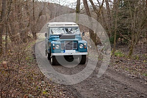 Landrover on the road