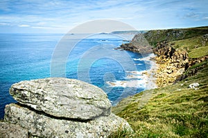 Lands End coastline panorama