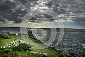 Lands end coastline rocks