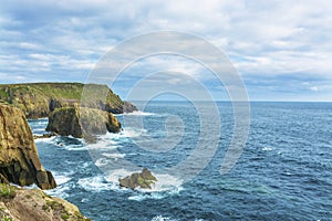 Lands end Cornwall coastline cliffs