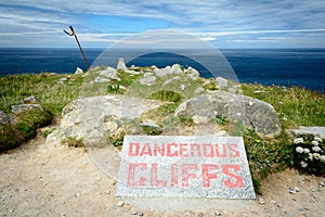Lands End - dangerous cliffs
