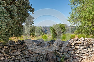 Lands overlooking rivern canyon