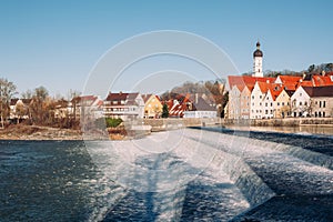 Landsberg am Lech in winter, at Bavaria Germany