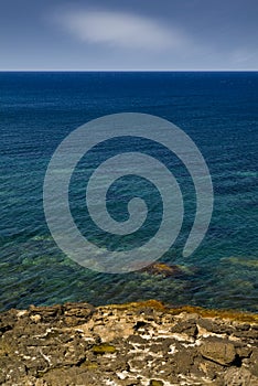 Landscape of the Aegadian islands, Favignana, Sicily, Italy