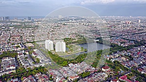 Landscape Aerial View at Citra 6, Jakarta. Indonesia