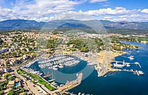 Aerial view of Porto-Vecchio, Corsica photo