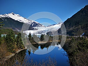 Landscape of Alaska glacier view
