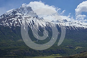 Landscape along the Carretera Austral in Patagonia, Chile