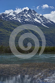 Landscape along the Carretera Austral in Patagonia, Chile