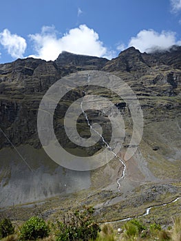 Landscape along 'Death Road', Mountain Biking in Bolivia