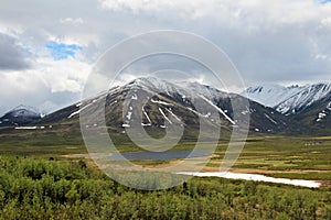 Landscape along Dempster Highway near Tombstone Territorial Park, Canada