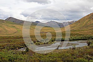 Landscape along Dempster Highway near Tombstone Territorial Park, Canada