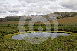 Landscape along Dempster Highway near Tombstone Territorial Park, Canada