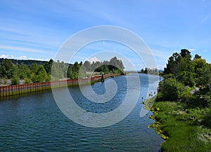 Courtenay River landscape, Comox Valley photo